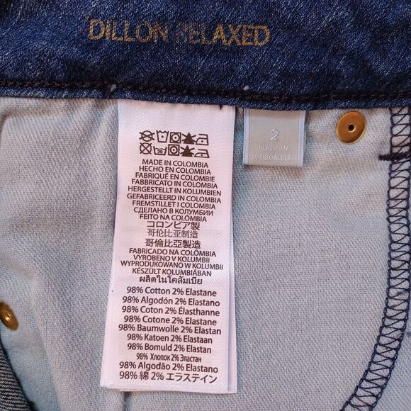 Michael Kors Dillon Relaxed, Women's Size 2 Distressed Blue Jeans - Picture 12 of 12